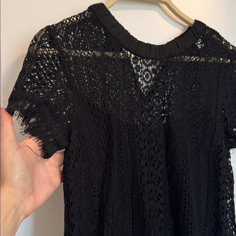 LC Lauren Conrad Black Lace Dress